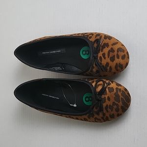 French Connection women's Dianna ballet flats size 8. Leopard NNT
